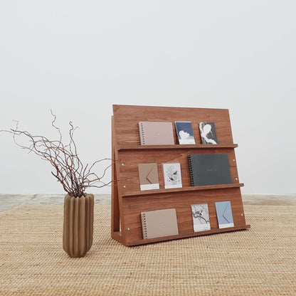 Petit présentoir pour cahiers VAN-02-CF | couleur café