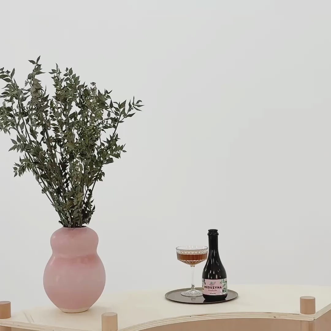 overview video of bambuk convex checkout counter with custom direct plywood printing
