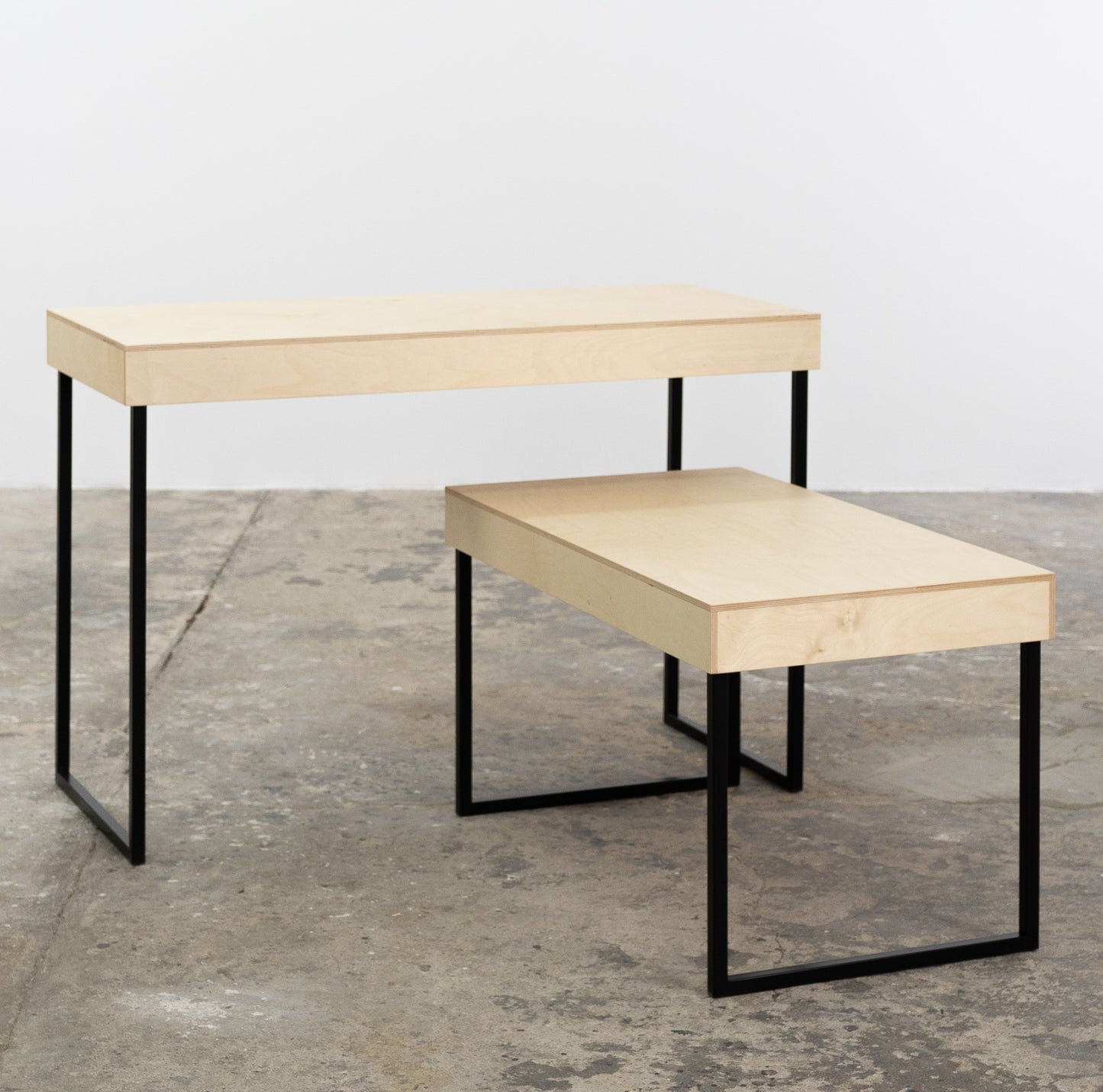 2 display tables SC-05-NT, foldable nesting tables