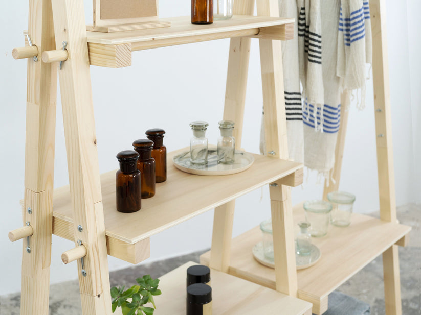VRS-01 Display Stand with Shelves & Clothing Rail | Collapsible Trade ...
