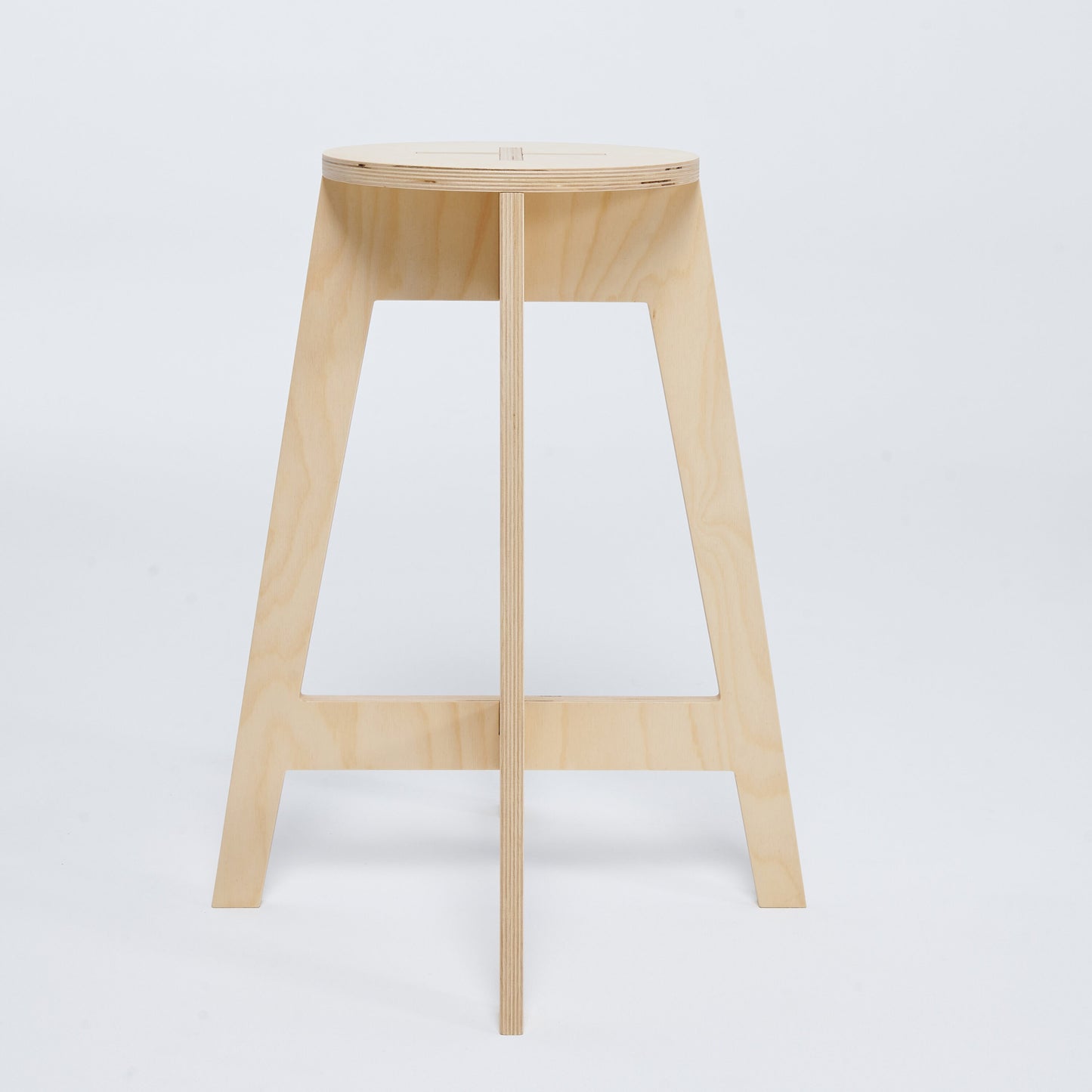 Bar stool counter high 63cm (24 3/4"), made of plywood, great for craft fairs, art studio, workshop, office or kitchen