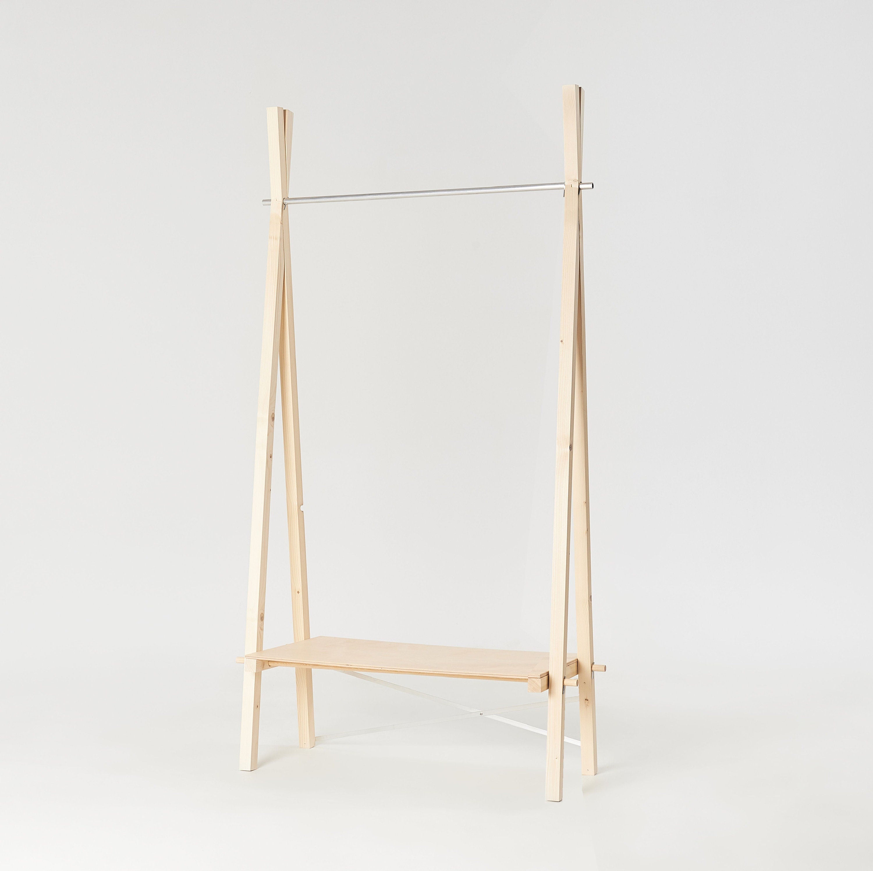 Wood garment online rack