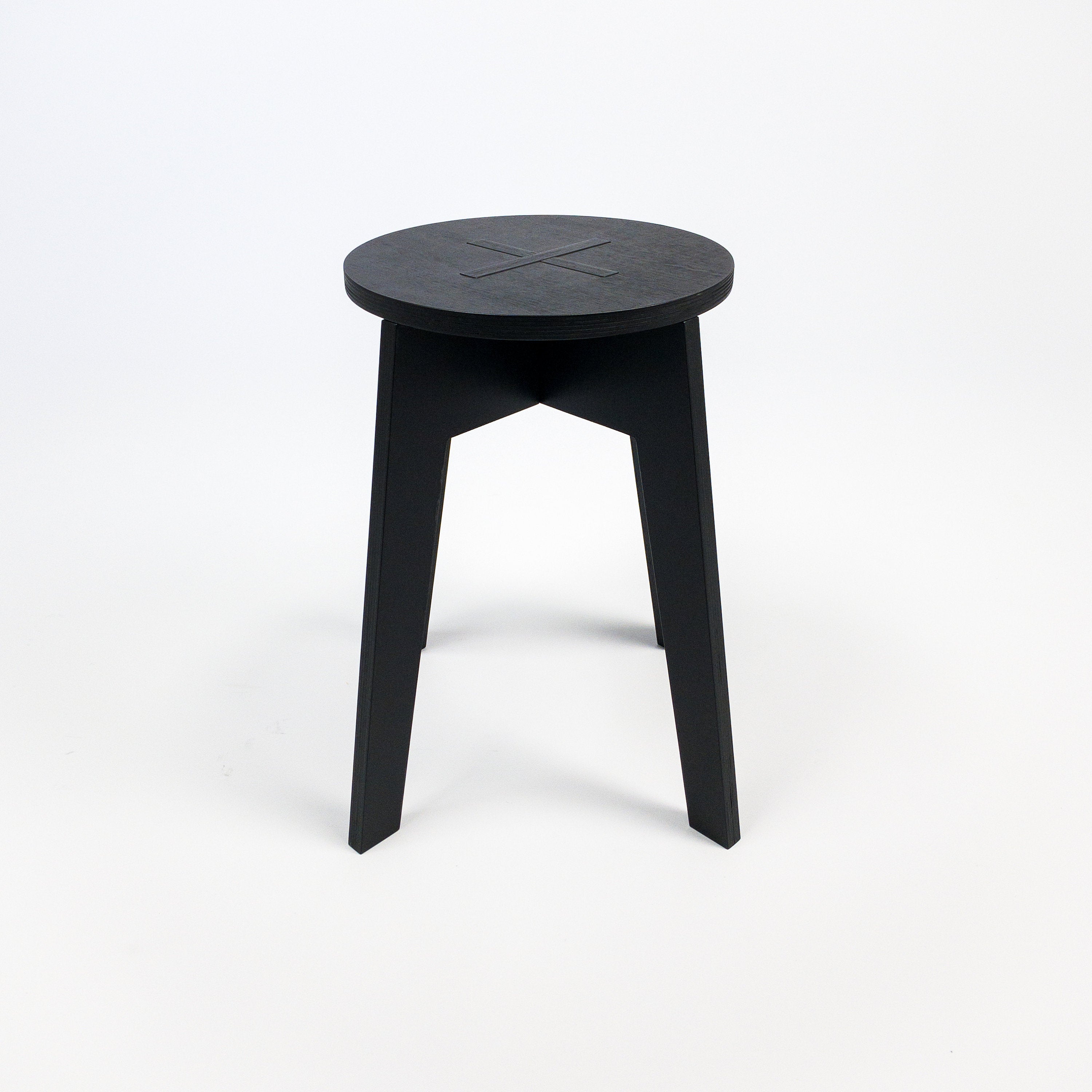 Modern plywood stool 45cm 17 3 4