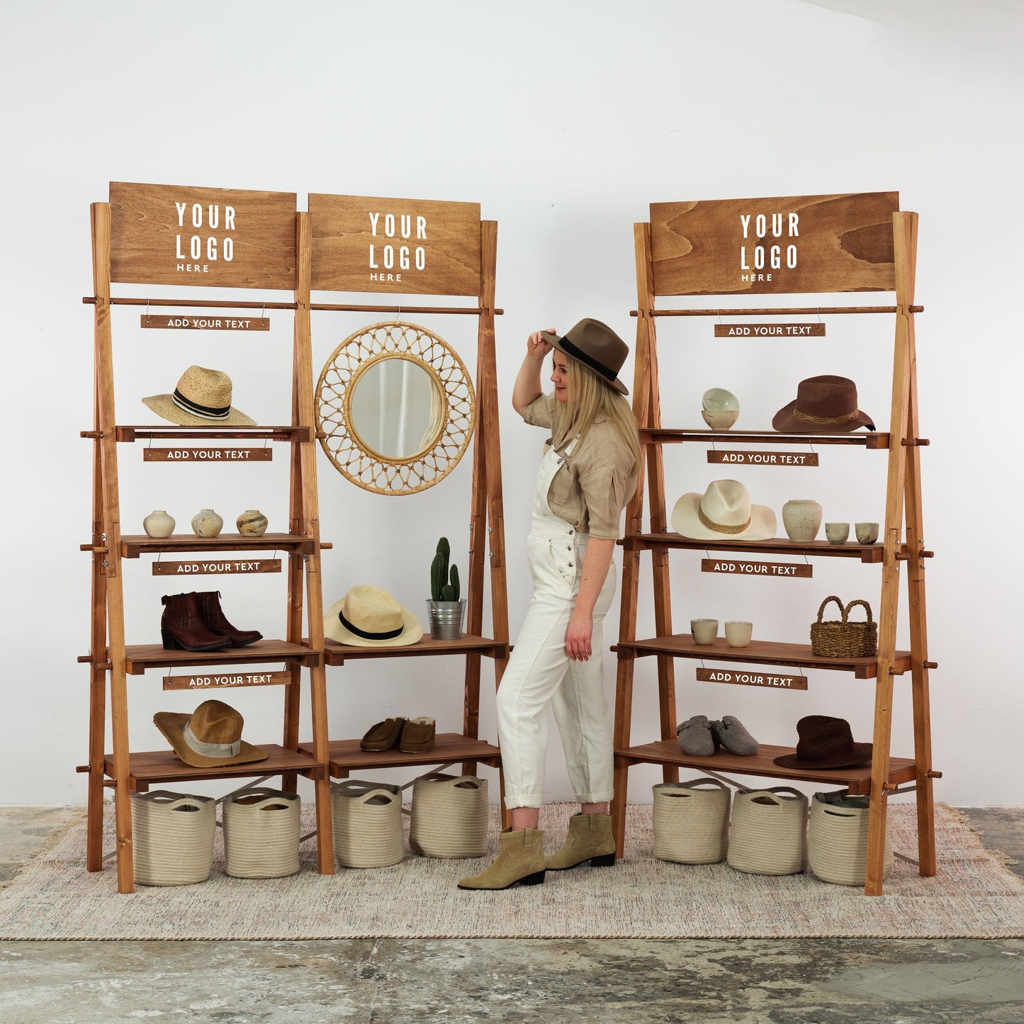 SET Arizona | versatile shelving system | Milimetry | collapsible display stand