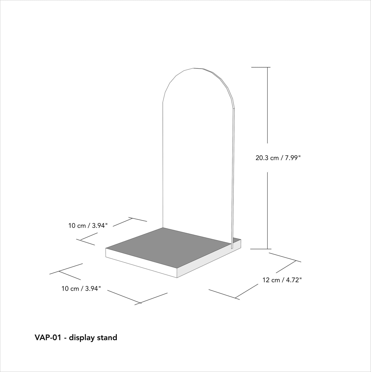 Set of individual rounded plywood POS product displays personalized with laser engraving