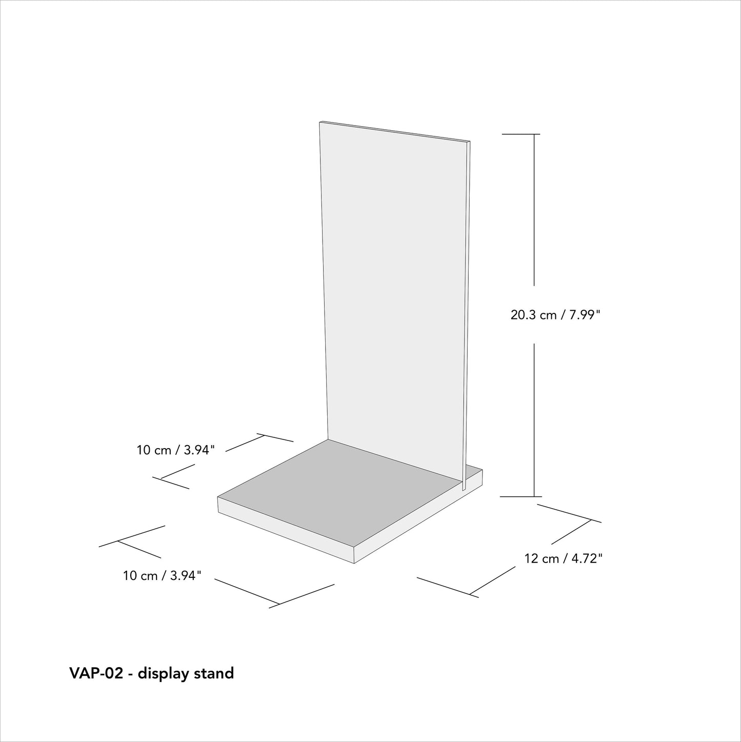 Set of individual rectangular plywood POS product displays personalized with laser engraving