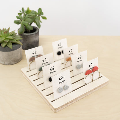 Card holder, jewelry display, postcard display